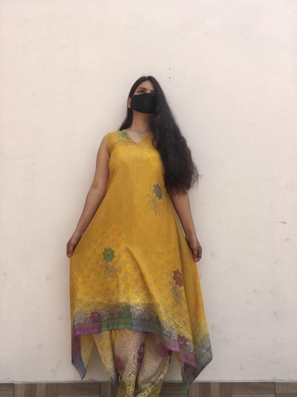 Saree with intricate embroidery design