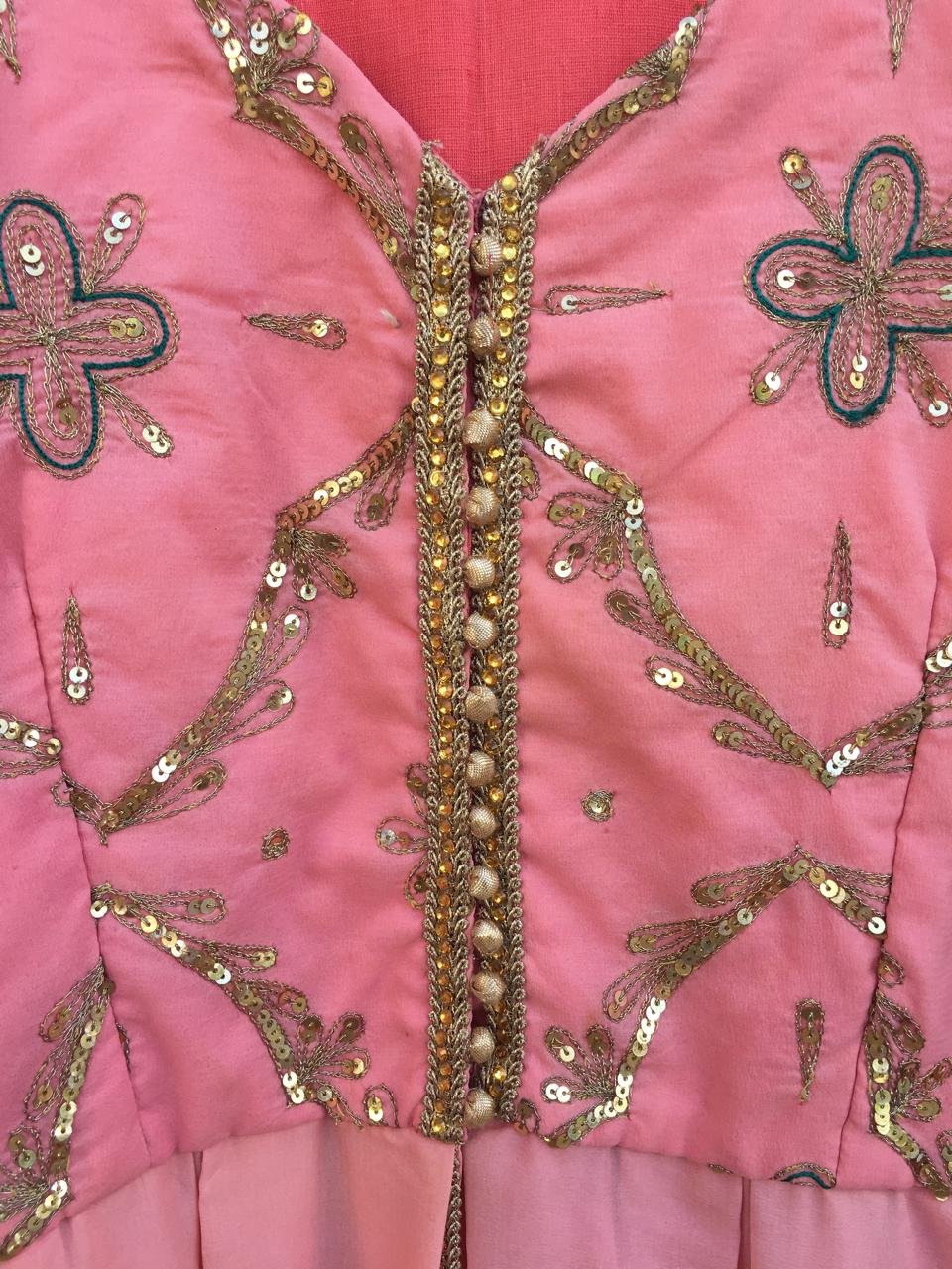 Saree with patchwork